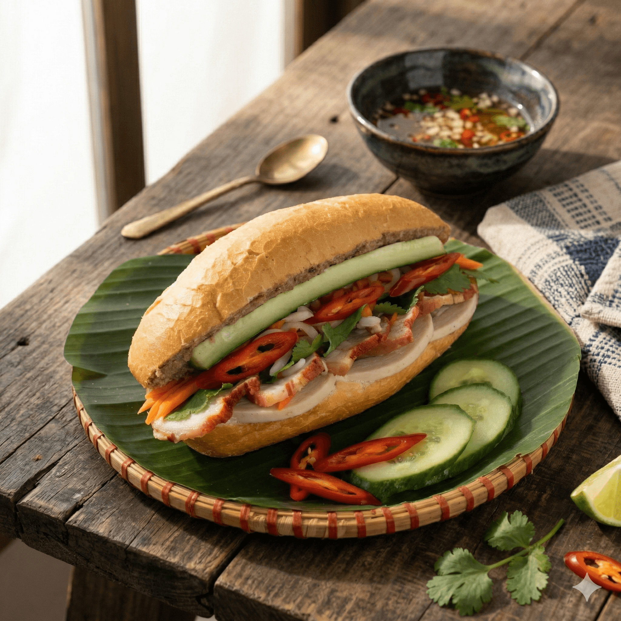 Vietnamese bánh mì sandwich